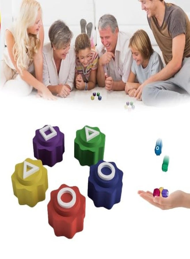 Moira Small Size Silicon Gonggi Traditional Game Set, 5 Colourful Pieces with Tray Stand, Educational Play Toy - Image 5